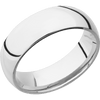 Cobalt Chrome + Polish Finish - 7 mm wide Domed Cobalt Chrome band. - Custom
