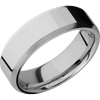Cobalt Chrome + Polish Satin Finish - 7 mm wide Beveled Cobalt Chrome band. - Custom