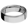 Cobalt Chrome + Polish Satin Finish - 7 mm wide Beveled Cobalt Chrome band. - Custom