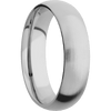 Cobalt Chrome + Satin Finish - 6 mm wide Domed Cobalt Chrome band. - Custom