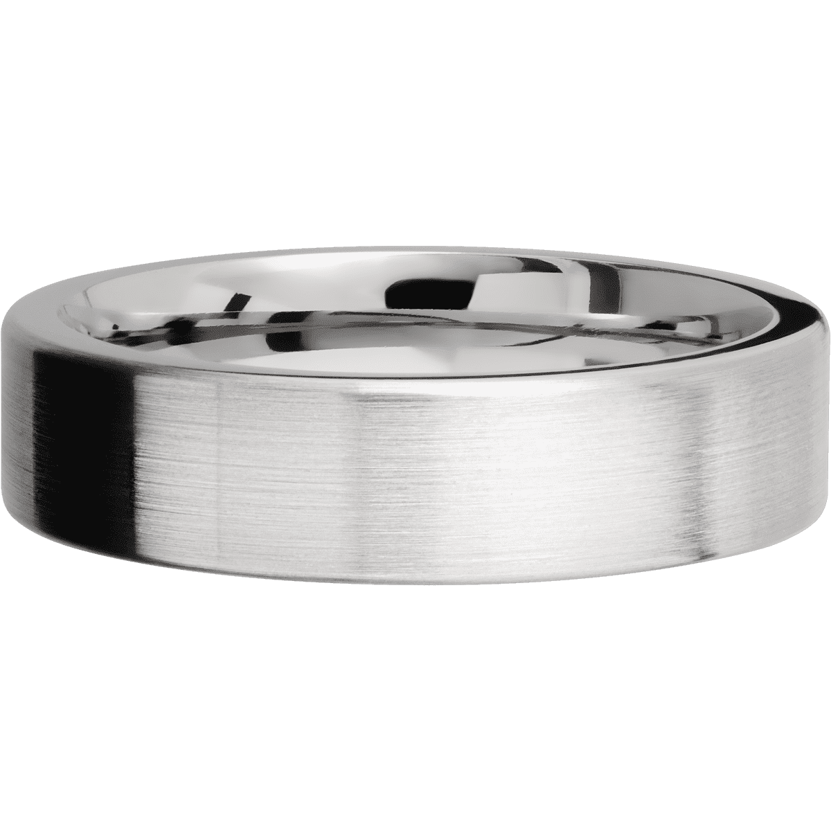 Cobalt Chrome + Satin Finish - 6 mm wide Flat Cobalt Chrome band. - Custom