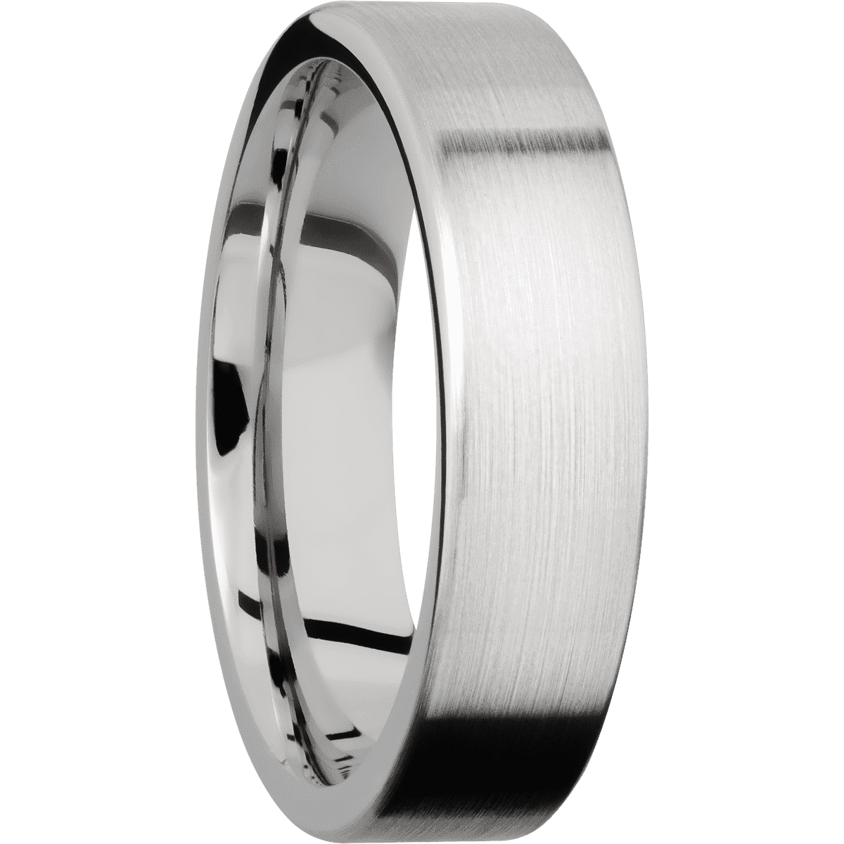 Cobalt Chrome + Satin Finish - 6 mm wide Flat Cobalt Chrome band. - Custom