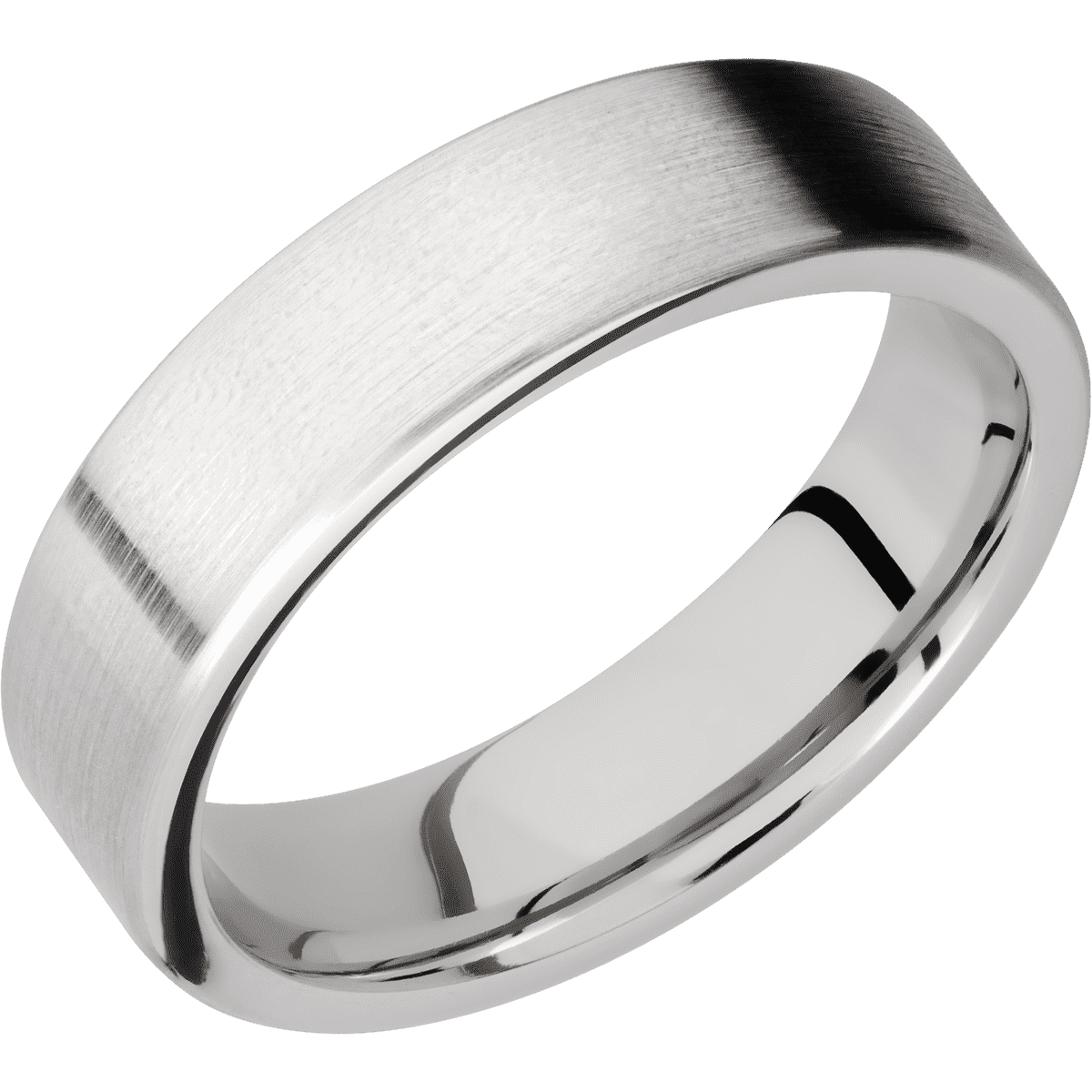 Cobalt Chrome + Satin Finish - 6 mm wide Flat Cobalt Chrome band. - Custom