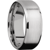 Cobalt Chrome + Satin Polish Finish - 8 mm wide Beveled Cobalt Chrome band. - Custom
