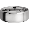 Cobalt Chrome + Satin Polish Finish - 8 mm wide Beveled Cobalt Chrome band. - Custom