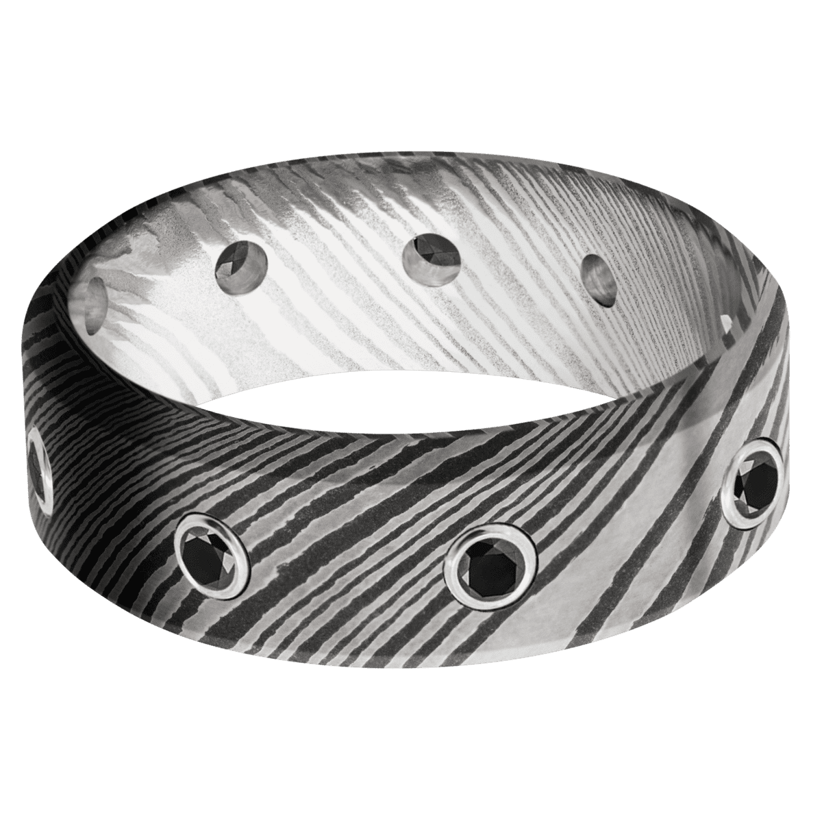 Damascus + Acid Finish - D8HBBLKDIA9XEVEN.05B - Custom