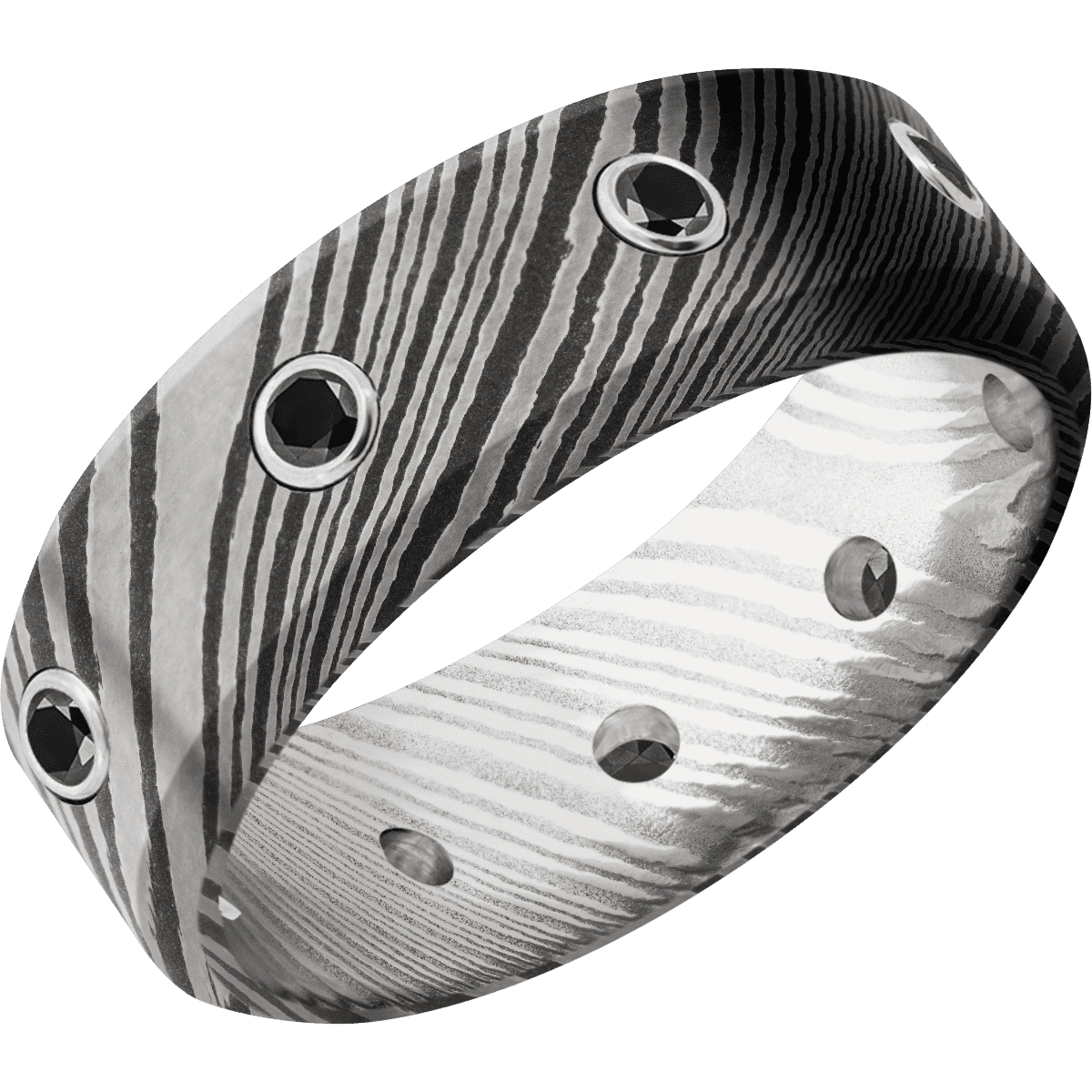 Damascus + Acid Finish - D8HBBLKDIA9XEVEN.05B - Custom