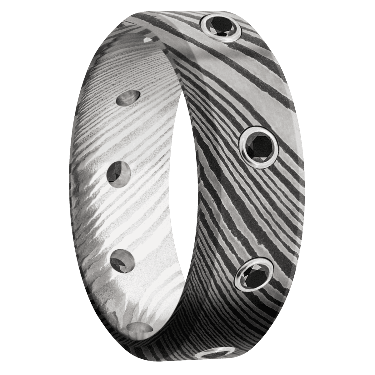 Damascus + Acid Finish - D8HBBLKDIA9XEVEN.05B - Custom