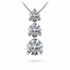 Diamond 3 Stone Pendant – view 1 of 2