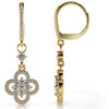 Diamond Clover Drop Earrings | Available in 1.29ct - 3.00ct - Lab Hoop Earrings