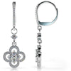 Diamond Clover Drop Earrings | Available in 1.29ct - 3.00ct - Lab Hoop Earrings
