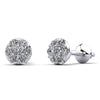 Diamond cluster stud earrings in 14KT gold – view 1 of 2