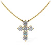 Diamond Cross Pendant - Available in.28 - 2.10ct - Lab / Natural Necklace