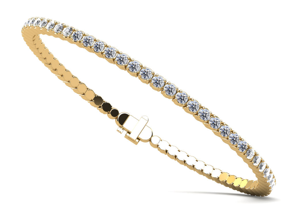 Lab Diamond Flexi-Bangle - Choice of 1.45ct to 4.83ct Total Weight - Choice of White Gold or Yellow Gold - Lab Diamond