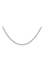 Diamond tennis necklace in 18k white gold – full length view