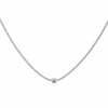 Diamond Tennis Necklace with Large Centre Diamond – view 1 of 2