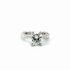 Elongated Cushion Cut Lab Diamond - Cushion Cut Illusion Shank- Available in 1.00ct - 7.00ct - Lab Engagement Ring