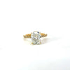 Elongated Cushion Cut Lab Diamond - Wrap-Around Reverse Halo- Available in 1.00ct - 7.00ct - Lab Engagement Ring