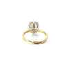 Elongated Cushion natural diamond engagement ring, braid shank – view 4 of 4