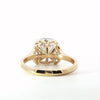 Elongated Cushion Knife-Edge Solitaire | Petal Prong Setting | 18KT Gold - Lab Engagement Ring