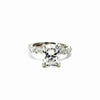Elongated Cushion Lab Diamond - Shared Bead Shank - Available in 1.00-7.00ct - Lab Engagement Ring