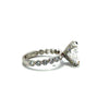 Elongated Cushion Lab Diamond - Shared Bead Shank - Available in 1.00-7.00ct - Lab Engagement Ring