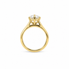 Elongated Old Mine Cut | 2.20MM Cathedral Tube Split Shank | Rotated Prongs | Engagement Ring