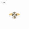 Elongated Old Mine Cut | 2.20MM Cathedral Tube Split Shank | Rotated Prongs | Engagement Ring