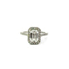 Emerald Cut Diamond Classic Halo Design- Choice of.50ct /.80ct / 1.00ct or 1.20ct Centre Diamond - Halo Natural Diamonds