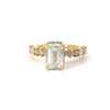 Emerald Cut Diamond - Multi Shape Design with Reverse Halo -Choice of.50ct /.80ct / 1.00ct or 1.20ct - Hidden Halo