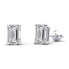 Emerald cut lab diamond stud earrings in 14KT gold – view 1 of 3