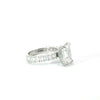 Emerald Cut Lab Diamond - Emerald Cut Illusion Shank - Avaialble in 1.00ct - 7.00ct - Lab Engagement Ring