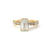 Emerald Cut Lab Diamond - Multi Shape Design with Reverse Halo -Available in 1.00ct - 7.00ct - Hidden Halo Reverse Halo