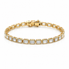 Emerald Cut Tennis Bracelet | 5.87CT TW | Lab Diamonds | 7’’ Length - Lab Diamond Tennis Bracelets