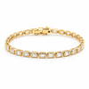 Emerald Cut Tennis Bracelet | 5.87CT TW | Lab Diamonds | 7’’ Length - Lab Diamond Tennis Bracelets