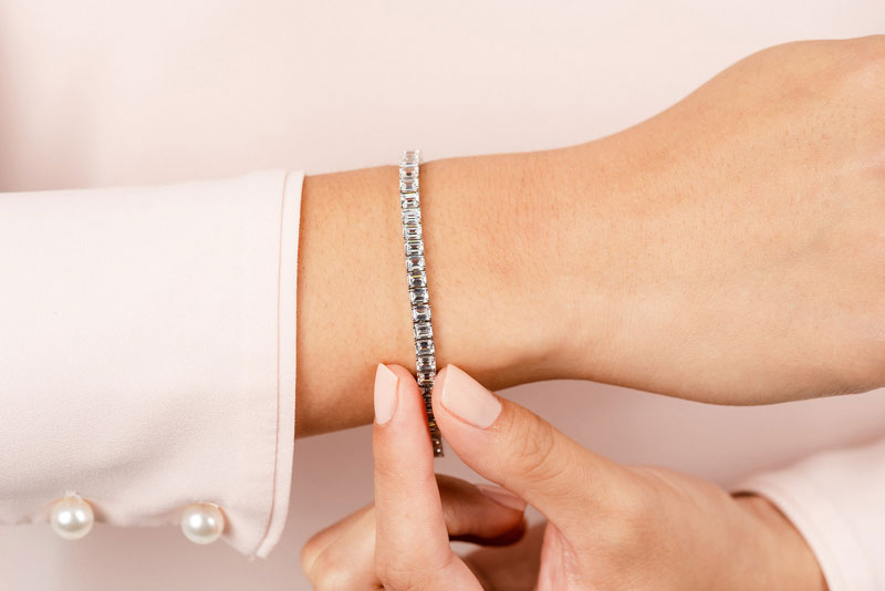 Emerald Cut Tennis Bracelets -Lab Diamonds - Choice of White Gold or Yellow Gold- 8.00ct to 15.00ct Total Weight - Lab