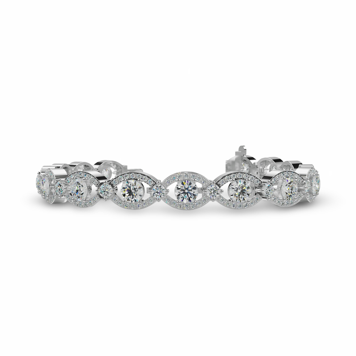 Evil Eye Tennis Bracelet - Available in 7.22ct - Lab or Natural Bracelet