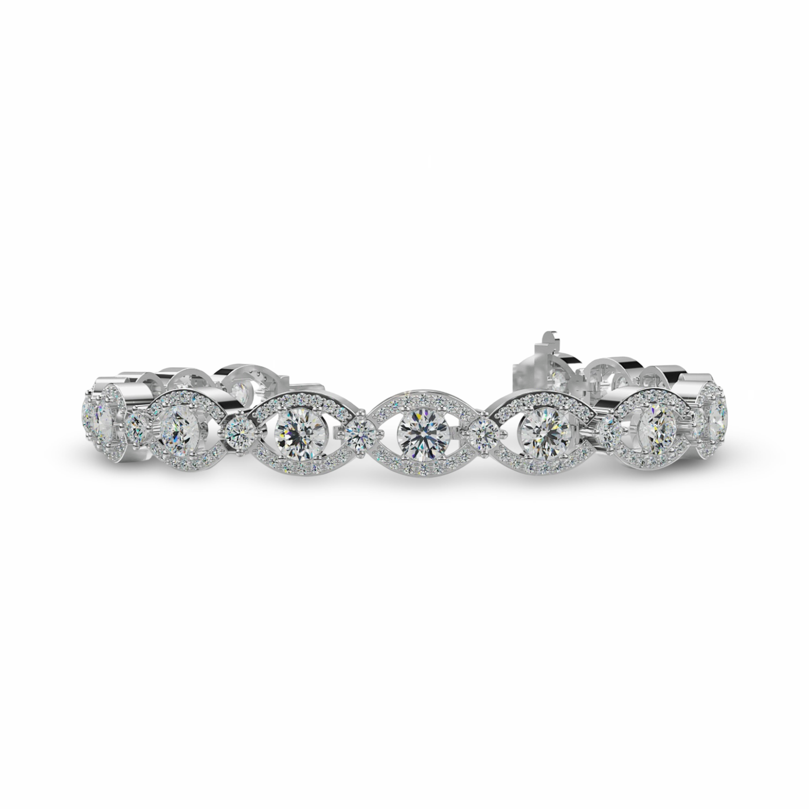 Evil Eye Tennis Bracelet - Available in 7.22ct - Lab or Natural Bracelet