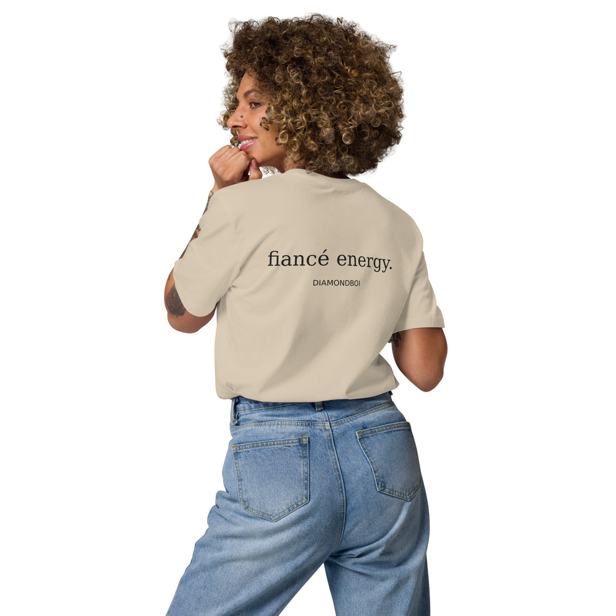 "fiance energy" organic cotton t-shirt – view 10 of 15