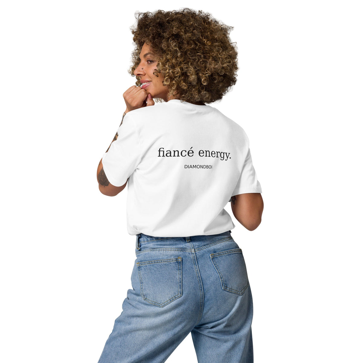 "fiance energy" organic cotton t-shirt – view 1 of 15