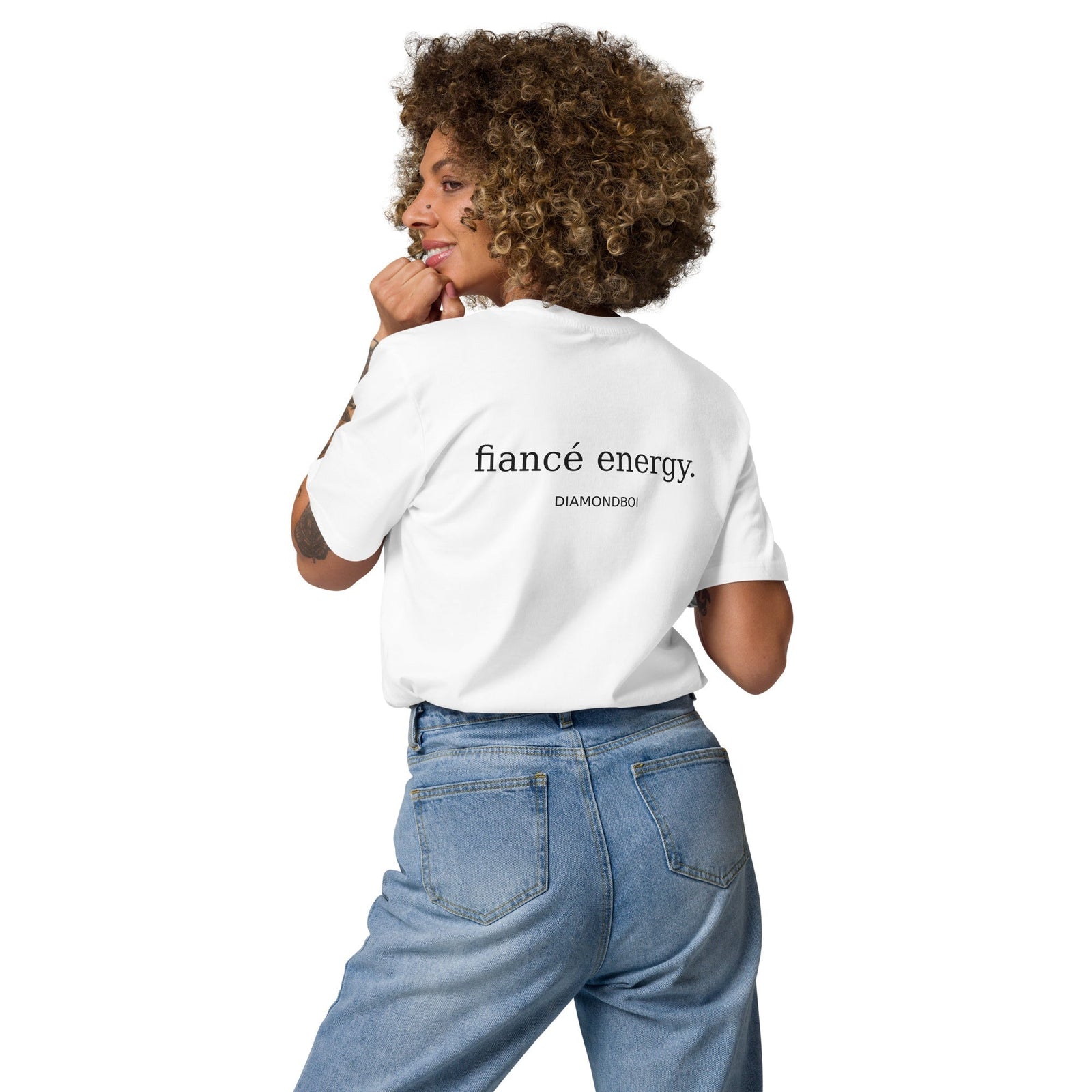 "fiance energy" organic cotton t-shirt – view 1 of 15