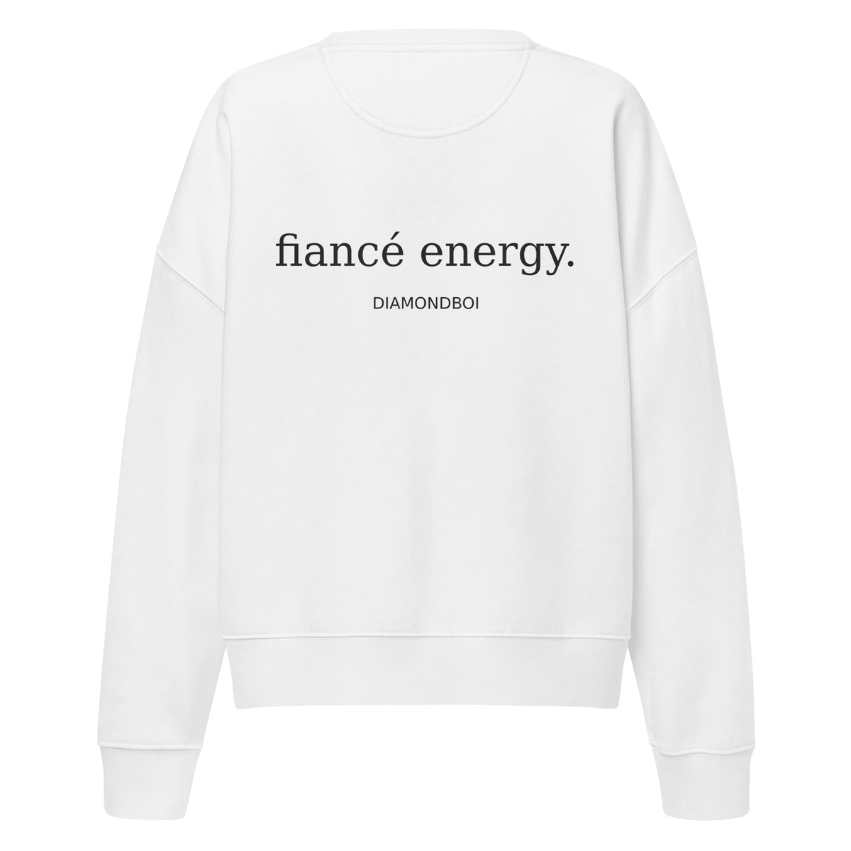 "fiance energy" Women’s organic crew neck sweatshirt – view 6 of 8