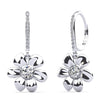 Floral Diamond Drop Earrings – view 1 of 2