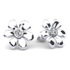Floral Diamond Studs- Choice of Lab or Natural Diamonds -.12ct to.57ct TW - Lab or Natural Diamond Earrings
