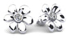 Floral Diamond Studs- Choice of Lab or Natural Diamonds -.12ct to.57ct TW - Lab or Natural Diamond Earrings