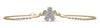 Flower Shaped Diamond Adjustable Bracelet- Lab or Batural Diamonds -.96ct Total Weight - Lab or Natural Bracelet
