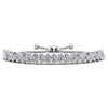 Flowers of Marquise / Round Diamond Adjustable Bracelet - Choice of White Gold or Yellow Gold -5.26ct to 7.60ct Total