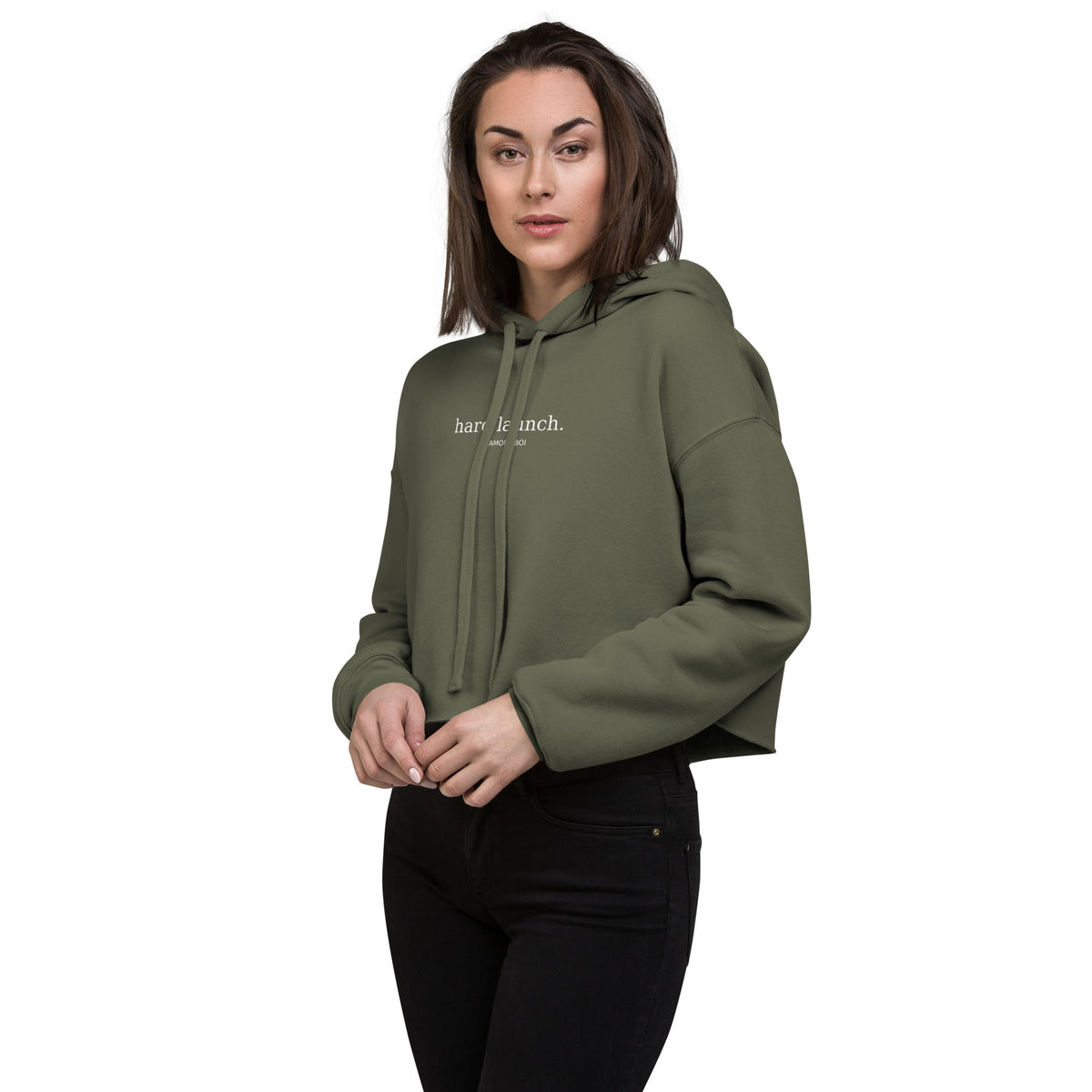 "Hard Launch" Crop Hoodie – view 17 of 20