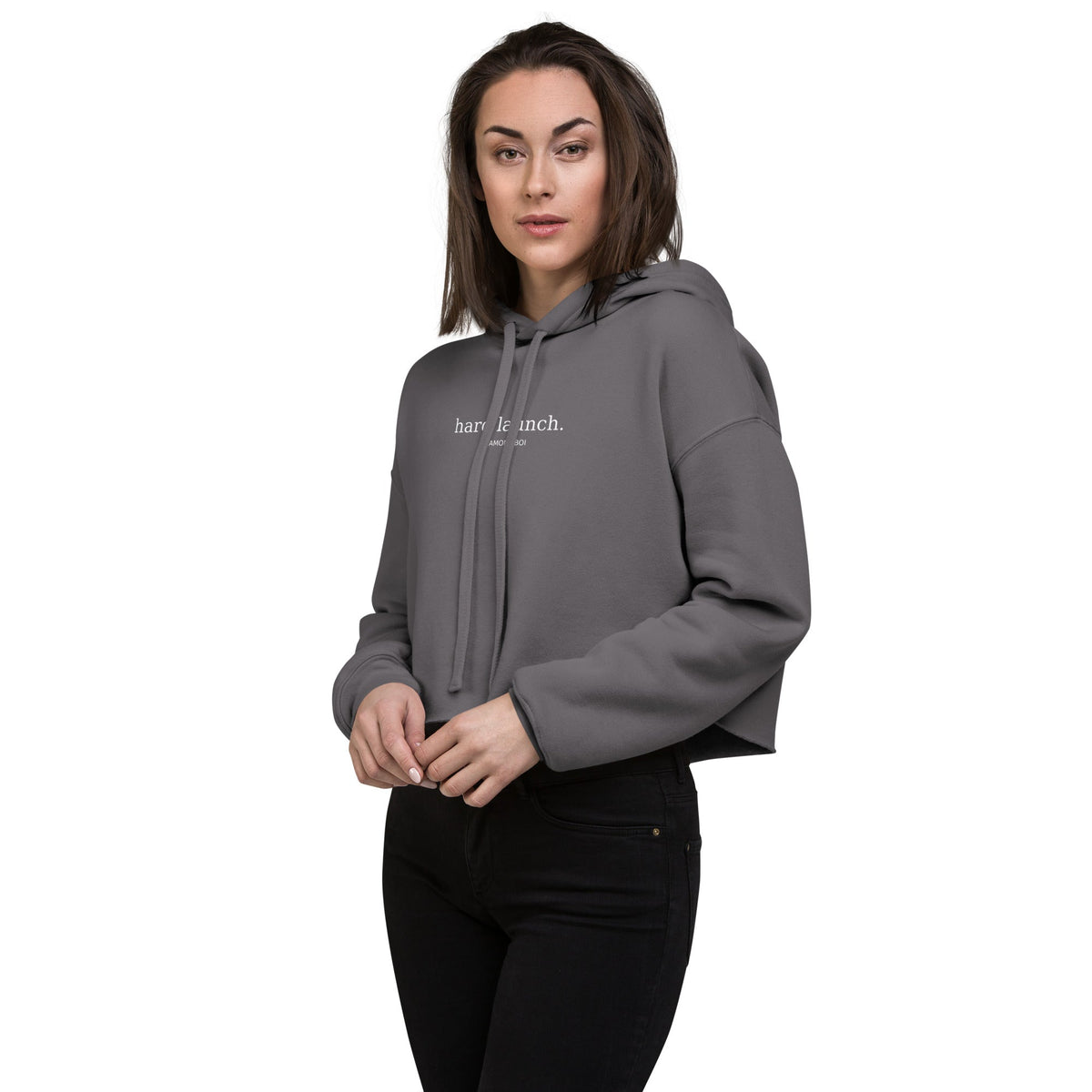 "Hard Launch" Crop Hoodie – view 20 of 20