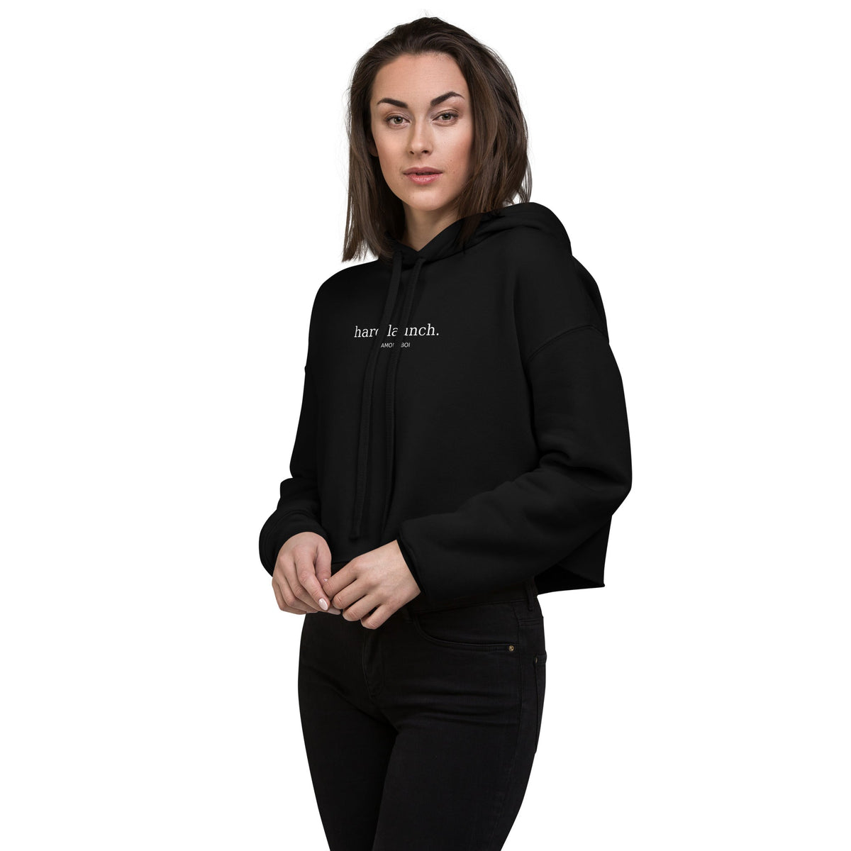 "Hard Launch" Crop Hoodie – view 14 of 20